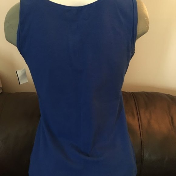 White Stag bright blue tank, white trim, new with - Picture 3 of 4